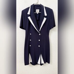 Joseph Ribkoff 90s Vintage Double Breasted Sailor Dress/Romper - 12
